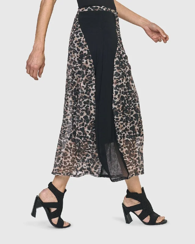 Adriana Midi Skirt, Leopard