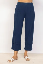 Habitat Sale, 16571 Pieced Hem Flood Pant, Navy 50% Off Regular Price