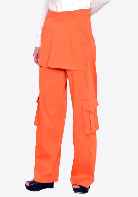 KIKO KOSTADINOV KKWSS22T01 TARTHRA SKIRT TROUSER ORANGE