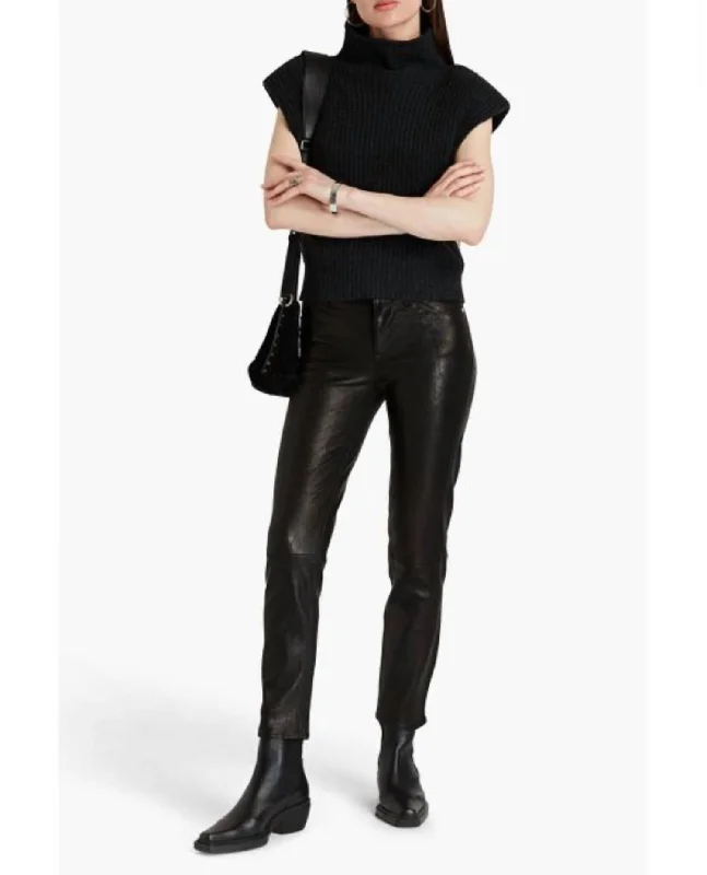 Le High Leather Pants In Noir