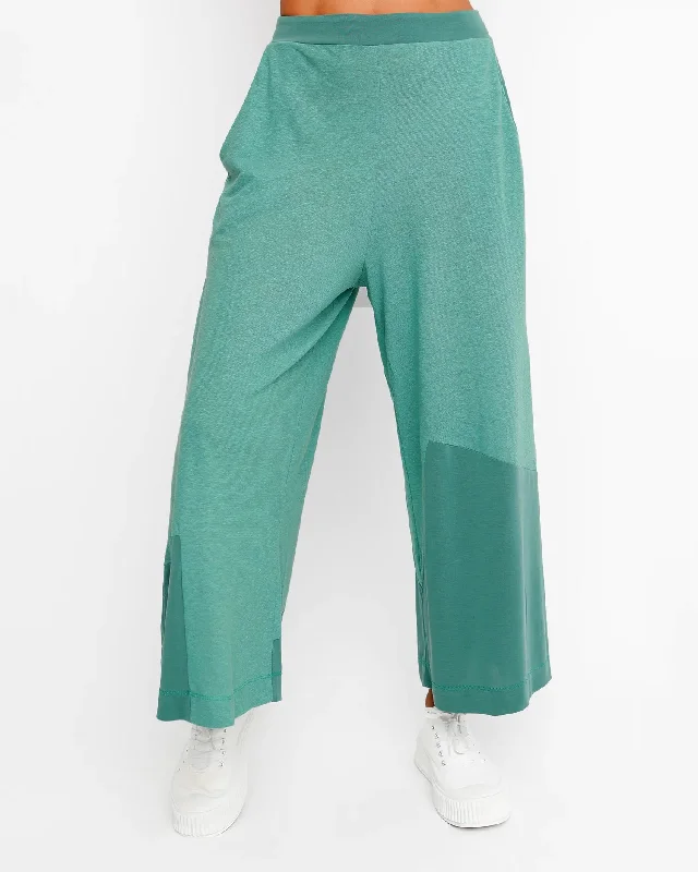 Ozai N Ku Cropped Wide Leg Pants, Green