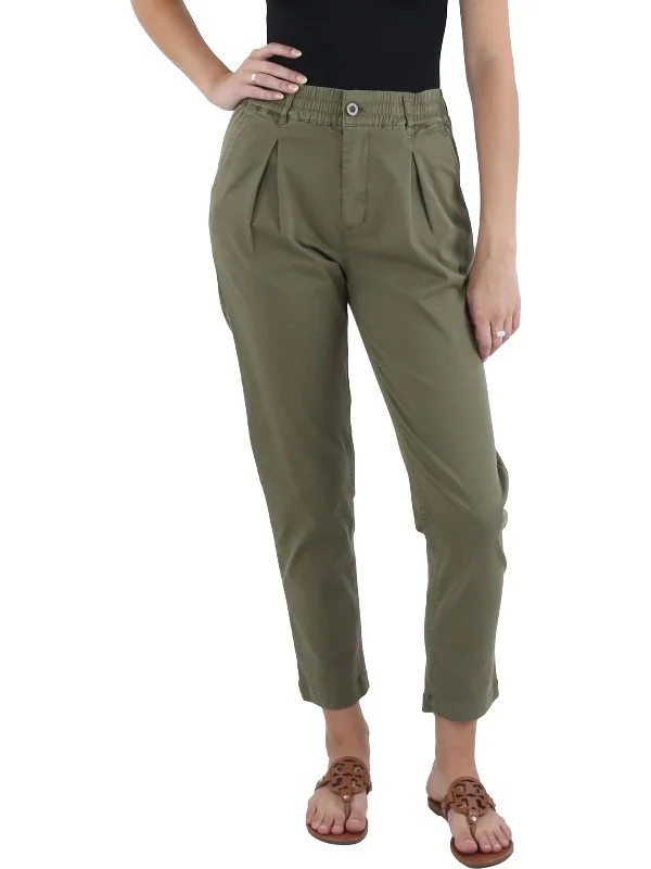 Penny Womens Twill High Rise Chino Pants