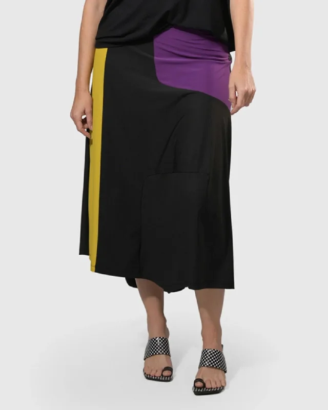 Tekbika Swing Maxi Skirt, Multi/yellow