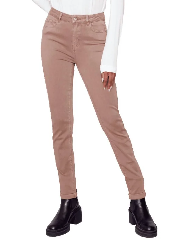 Twill Cuff Pant In Truffle