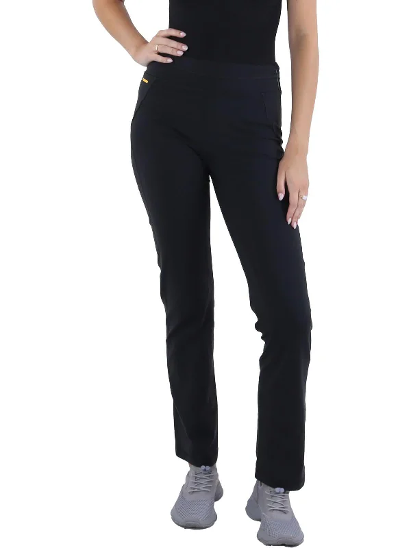 Womens High Rise Straight Leg Leggings