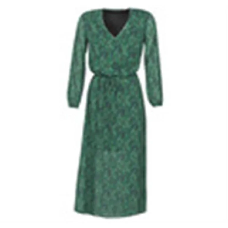 IKKS Women's Long Dress Green Size 36