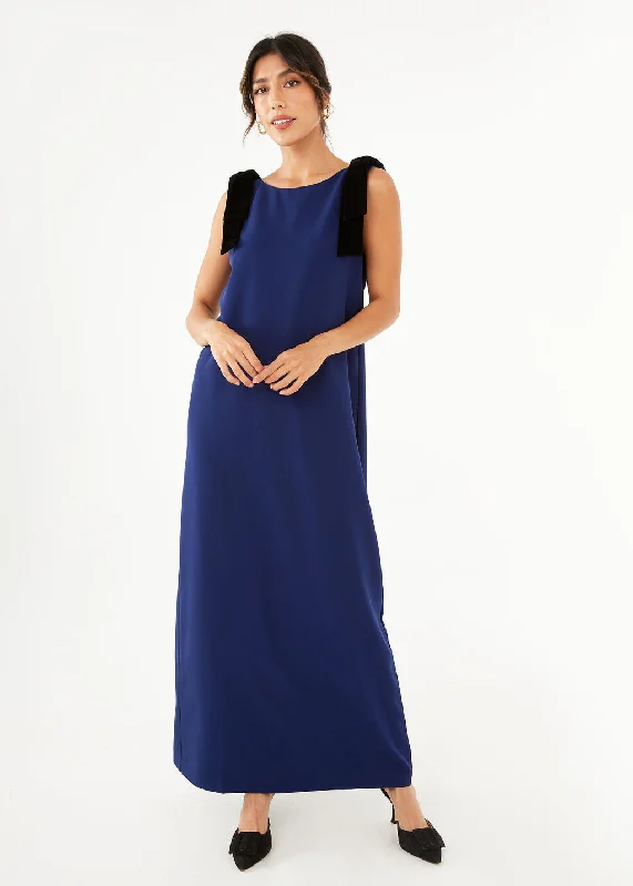 Michelle Gown Navy Crepe