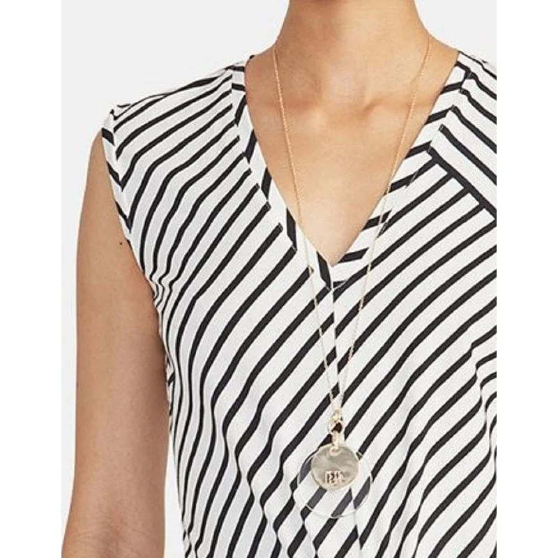 Rachel Roy Women's Knot Front Striped Mini Dress Black Size X-Small