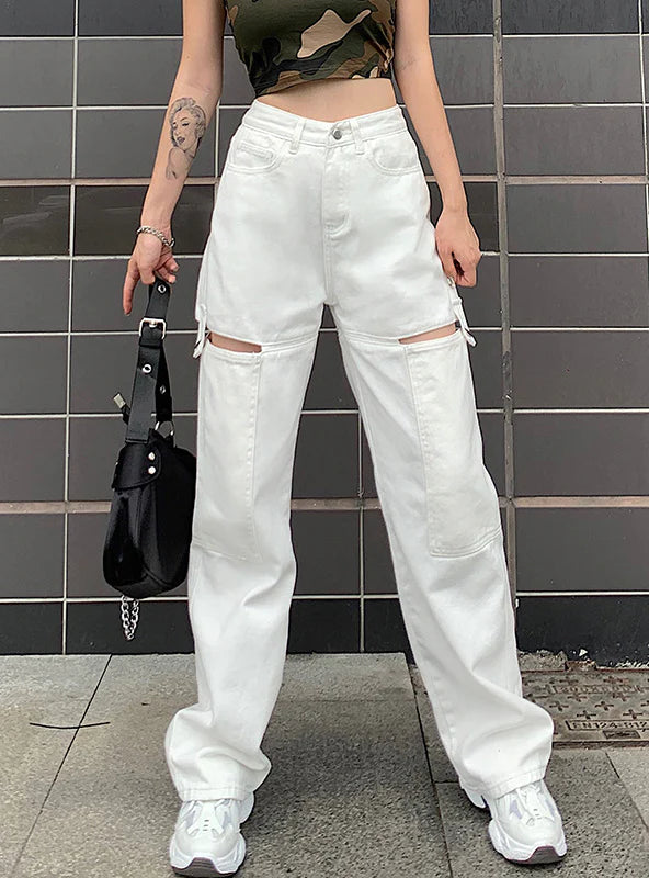 LOOSE TROUSERS HIGH WAIST PANT