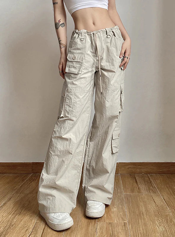 ROPE FLANGING MULTI-POCKET PANTS