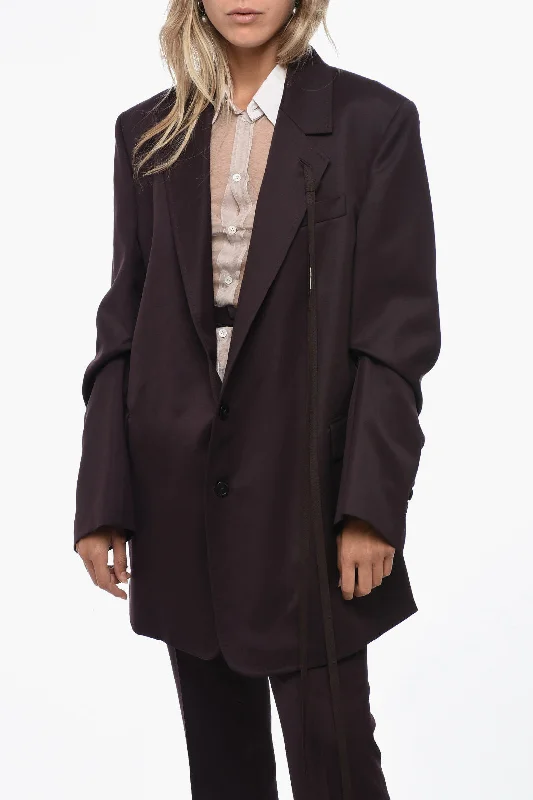 Ann Demeulemeester Belted JOSEFIN Coat With Flap Pockets