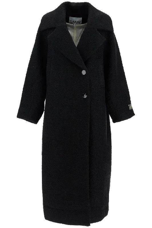 Ganni Women's Long Bouclã Coat For