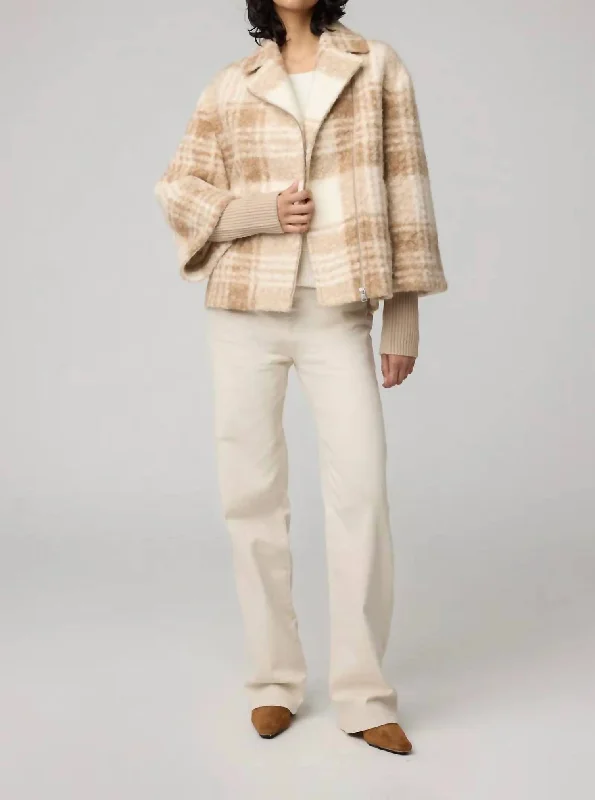 Pauline Plaid Jacket In Hush