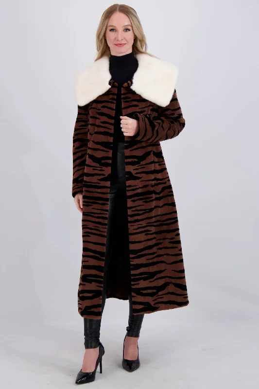 SHEARED MINK SHORT COAT