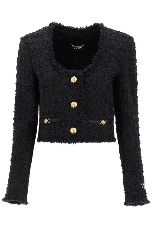 Versace Women's Short Tweed Heritage Jacket