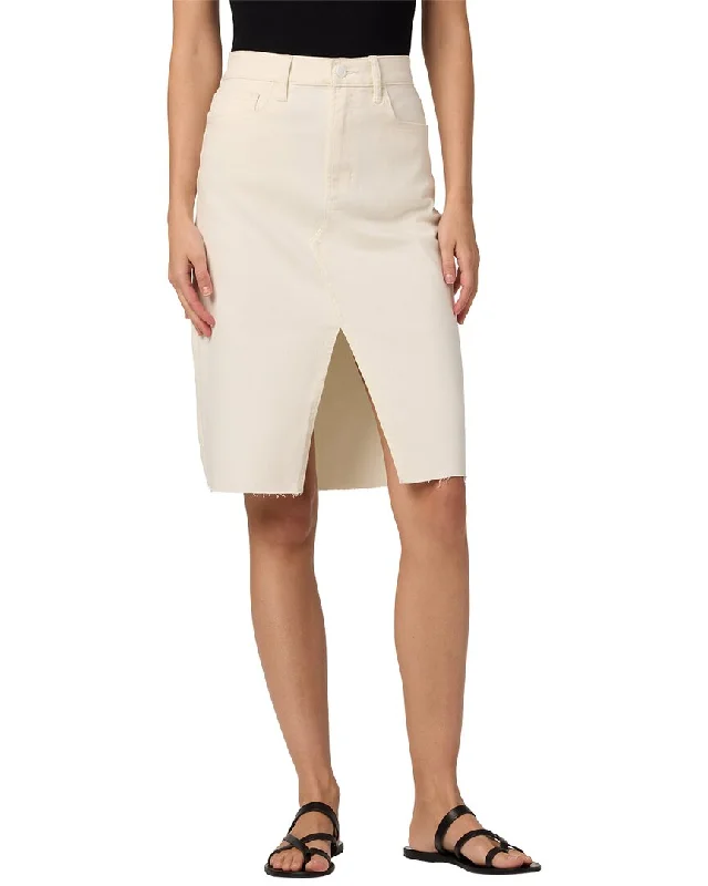 JOE’S Jeans High-Rise Front Slit Midi Skirt