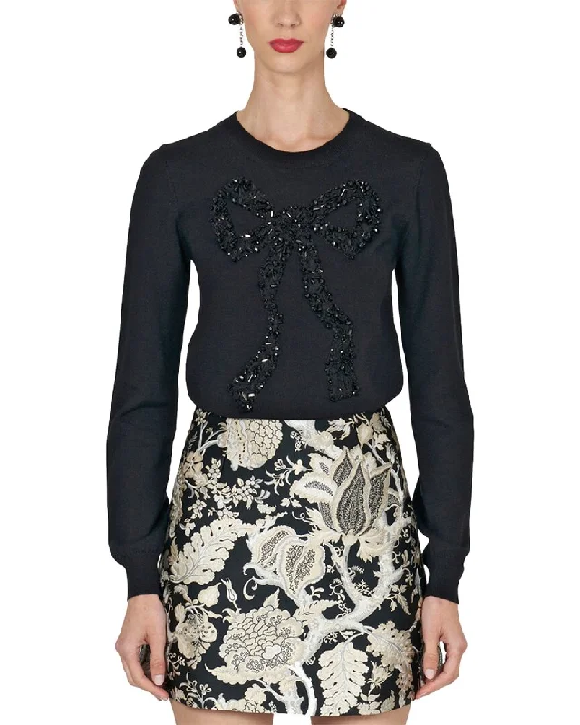 Carolina Herrera Wool & Silk-Blend Sweater