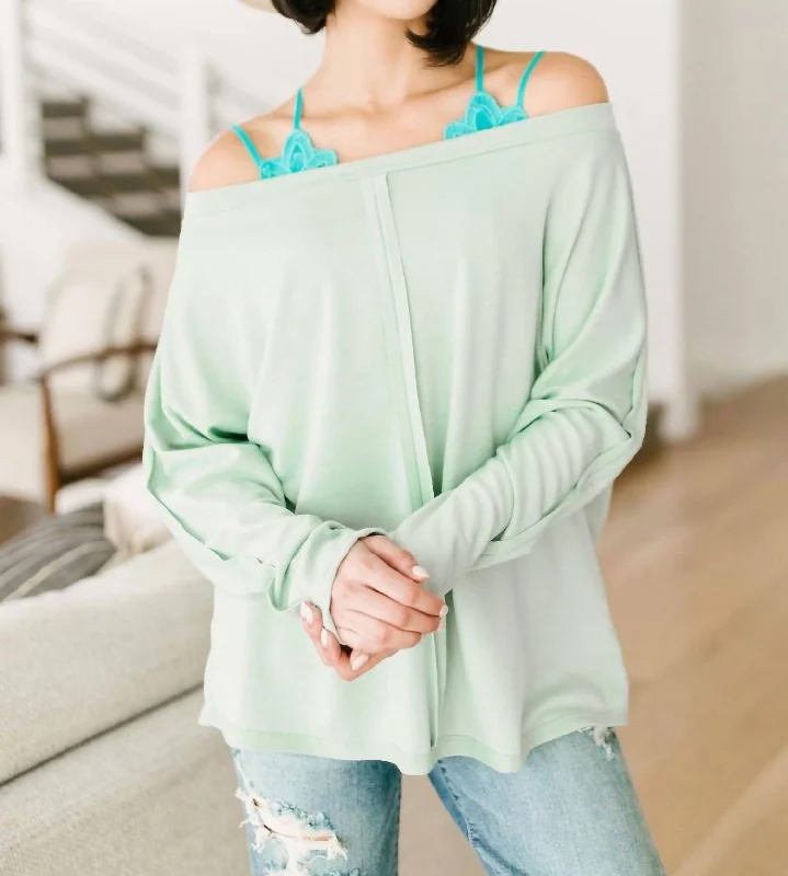 Center Stage Sweater In Sage