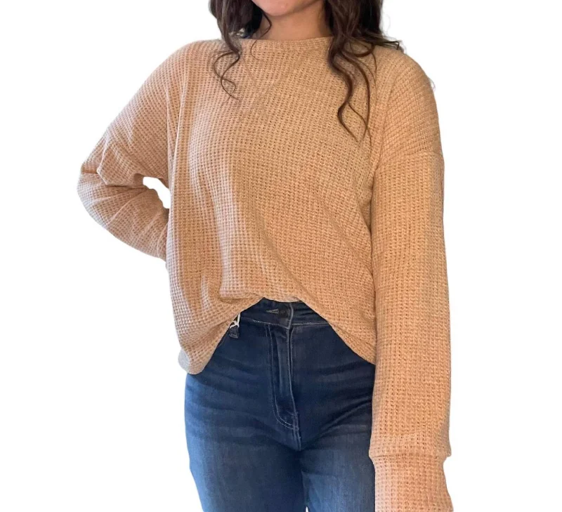 Creamy And Dreamy Sweater In Tan