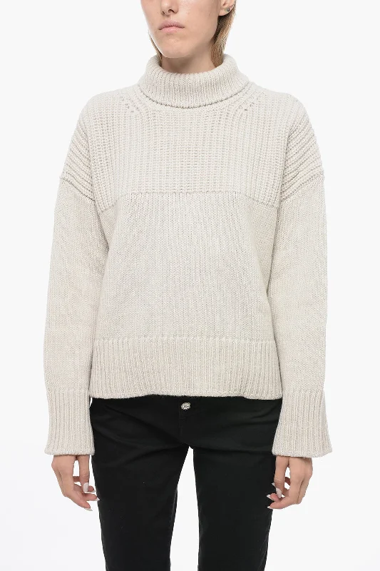 Dondup Asymmetrical Turtleneck Sweater