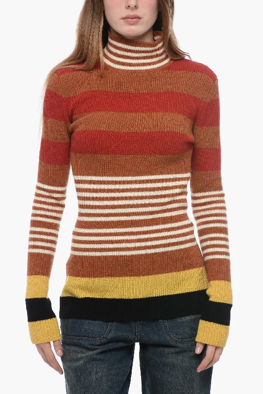 Maison Margiela Turtleneck Striped Sweater