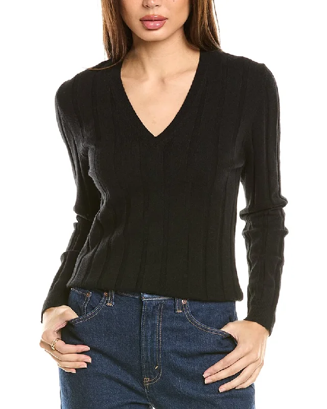 Malo Cashmere Wide Rib Wool & Cashmere-Blend Sweater