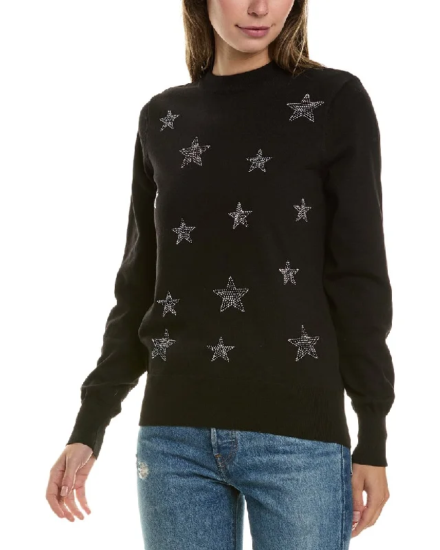 Nanette Nanette Lepore Rhinestone Star Sweater