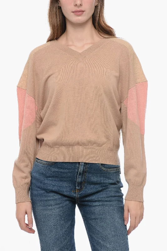 Stella McCartney Asymmetric Sweater with Logoed Elastic Band