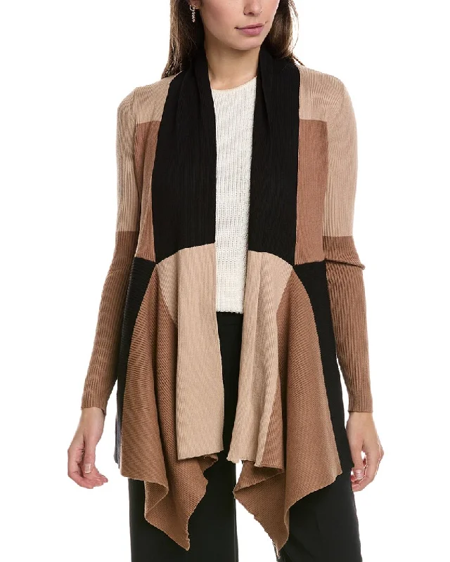 T Tahari Colorblock Cardigan